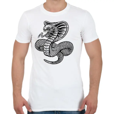PRINTFASHION Kígyó  - Férfi póló - Fehér férfi póló