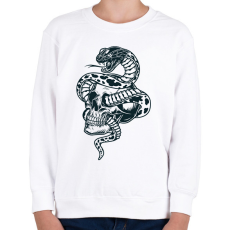 PRINTFASHION Kígyó  - Gyerek pulóver - Fehér