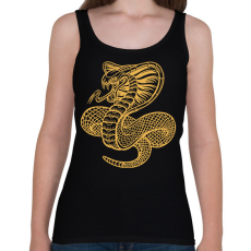 PRINTFASHION Kígyó  - Női atléta - Fekete