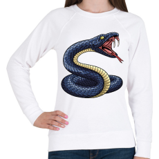PRINTFASHION Kígyó  - Női pulóver - Fehér