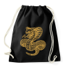 PRINTFASHION Kígyó  - Sportzsák, Tornazsák - Fekete