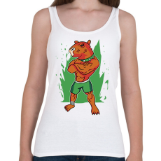 PRINTFASHION Kigyúrt capybara - Női atléta - Fehér