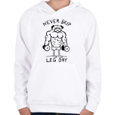 PRINTFASHION Kigyúrt mopsz - Gyerek kapucnis pulóver - Fehér gyerek pulóver, kardigán
