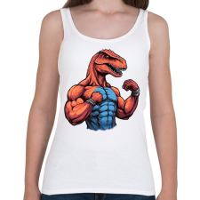 PRINTFASHION Kigyúrt raptor - Női atléta - Fehér női trikó