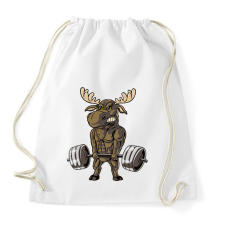 PRINTFASHION Kigyúrt szarvas - Sportzsák, Tornazsák - Fehér tornazsák