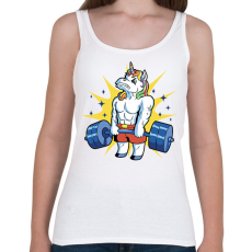 PRINTFASHION Kigyúrt unikornis - Női atléta - Fehér