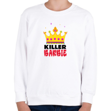 PRINTFASHION KILLER BARBIE - Gyerek pulóver - Fehér gyerek pulóver, kardigán