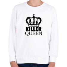 PRINTFASHION KILLER QUEEN - Gyerek pulóver - Fehér gyerek pulóver, kardigán