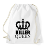 PRINTFASHION KILLER QUEEN - Sportzsák, Tornazsák - Fehér