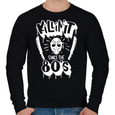 PRINTFASHION Killin' it since the 80's - Férfi pulóver - Fekete