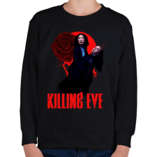 PRINTFASHION killing eve - Gyerek pulóver - Fekete gyerek pulóver, kardigán