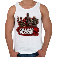 PRINTFASHION Killing Floor 3 - Férfi atléta - Fehér atléta, trikó
