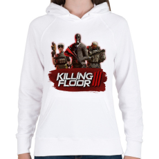 PRINTFASHION Killing Floor 3 - Női kapucnis pulóver - Fehér