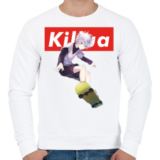 PRINTFASHION Killua hunter x hunter - Férfi pulóver - Fehér férfi pulóver, kardigán
