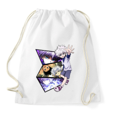 PRINTFASHION Killua montázs - Sportzsák, Tornazsák - Fehér tornazsák
