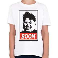 PRINTFASHION Kim Jong Boom - Gyerek póló - Fehér