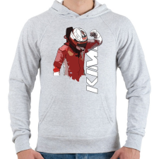 PRINTFASHION KIMI - Férfi kapucnis pulóver - Sport szürke férfi pulóver, kardigán