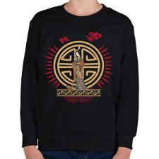 PRINTFASHION Kínai hercegnő - Gyerek pulóver - Fekete gyerek pulóver, kardigán