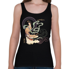 PRINTFASHION Kínai hölgy - Női atléta - Fekete női trikó
