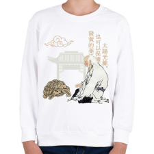 PRINTFASHION Kínai közmondás - Gyerek pulóver - Fehér gyerek pulóver, kardigán