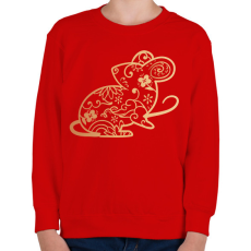 PRINTFASHION Kínai patkány - Gyerek pulóver - Piros
