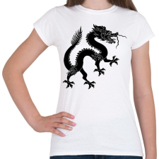 PRINTFASHION Kínai Sárkány - Női póló - Fehér női póló
