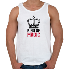 PRINTFASHION KIND OF MAGIC - Férfi atléta - Fehér atléta, trikó