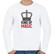 PRINTFASHION KIND OF MAGIC - Férfi pulóver - Fehér férfi pulóver, kardigán