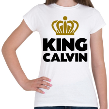 PRINTFASHION King calvin - Női póló - Fehér női póló