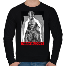 PRINTFASHION King Coleman - Férfi pulóver - Fekete