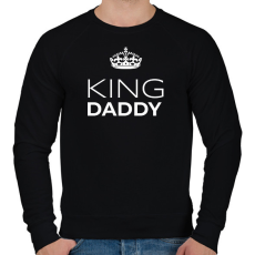 PRINTFASHION KING DADDY - Férfi pulóver - Fekete