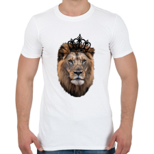 PRINTFASHION King fekete - Férfi póló - Fehér férfi póló