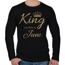 PRINTFASHION king - Férfi hosszú ujjú póló - Fekete férfi póló
