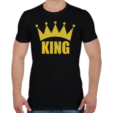 PRINTFASHION KING - Férfi póló - Fekete
