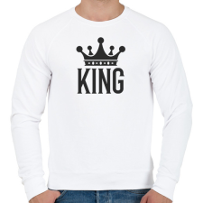 PRINTFASHION KING - Férfi pulóver - Fehér férfi pulóver, kardigán
