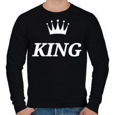 PRINTFASHION King - Férfi pulóver - Fekete férfi pulóver, kardigán