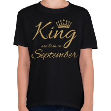 PRINTFASHION king - Gyerek póló - Fekete gyerek póló