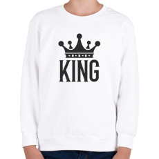 PRINTFASHION KING - Gyerek pulóver - Fehér