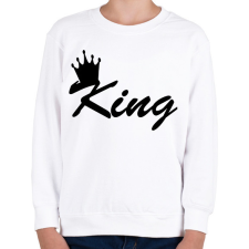 PRINTFASHION king - Gyerek pulóver - Fehér gyerek pulóver, kardigán