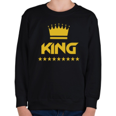 PRINTFASHION KING - Gyerek pulóver - Fekete