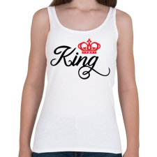 PRINTFASHION King - Női atléta - Fehér női trikó