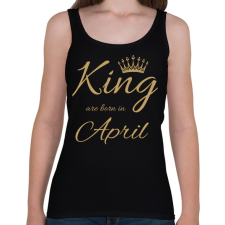 PRINTFASHION king - Női atléta - Fekete női trikó