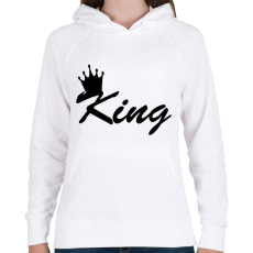 PRINTFASHION king - Női kapucnis pulóver - Fehér