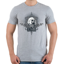 PRINTFASHION King of the Hood - Férfi póló - Sport szürke férfi póló