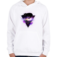 PRINTFASHION King of the known universe - Gyerek kapucnis pulóver - Fehér