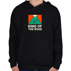 PRINTFASHION KING OF THE ROAD - Gyerek kapucnis pulóver - Fekete