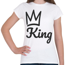 PRINTFASHION King - Páros minta - Női póló - Fehér női póló