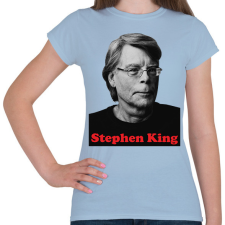 PRINTFASHION King portré - Női póló - Világoskék női póló