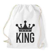 PRINTFASHION KING - Sportzsák, Tornazsák - Fehér tornazsák