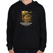 PRINTFASHION Kingdom Come Deliverance 2 - Gyerek kapucnis pulóver - Fekete gyerek pulóver, kardigán